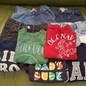 Boys Bundle Shorts Tee Shirts 9 Pieces size 2T 3T Old Navy GAP Zara
